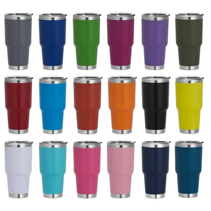 30oz Vacuum Tumbler Stainless Steel With Lid Insulated Mug