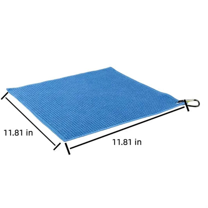 Custom Golf Towel Microfiber Waffle With Clip