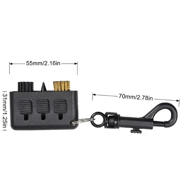 Golf Club Brush 3 In1 Multifunction Groove Cleaner Tool