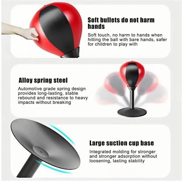 Desktop Punching Bag Ball Stress Relieve Buster Boxing