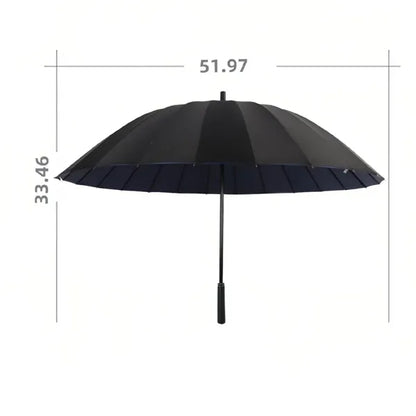 Luxury Umbrella 24-Rib Double-Layer Outdoor Rainstorm Travel