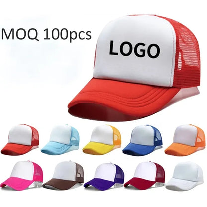 22" Adjustable Polyester Mesh Snapback Foam Trucker Hat