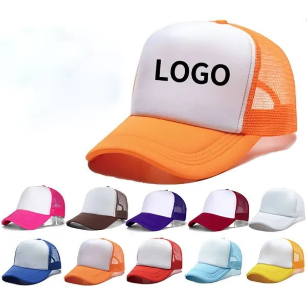 22" Adjustable Polyester Mesh Snapback Foam Trucker Hat
