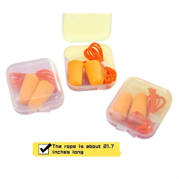 Foam Ear Plugs Soundproof Noiseproof Sleeping Travel Snoring