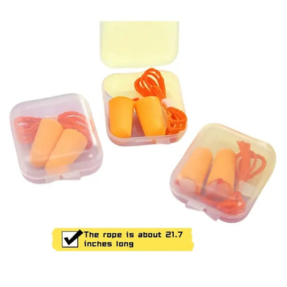 Foam Ear Plugs Soundproof Noiseproof Sleeping Travel Snoring