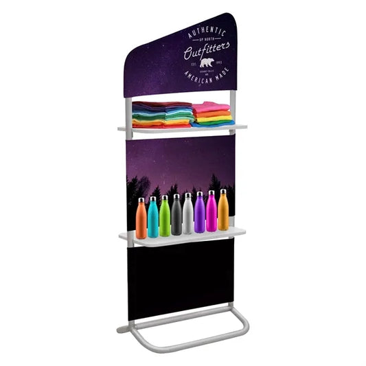 2' x 59" EuroFit Evolution Two-Shelf Incline Wall