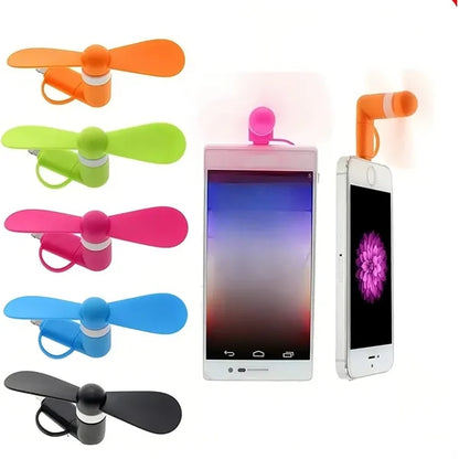 3 In 1 Usb Mini Fan Portable Mobile Phone Cooler