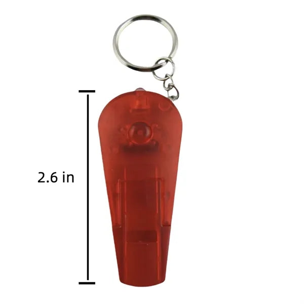 Whistle Flashlight Keychain Key Tags LED Light