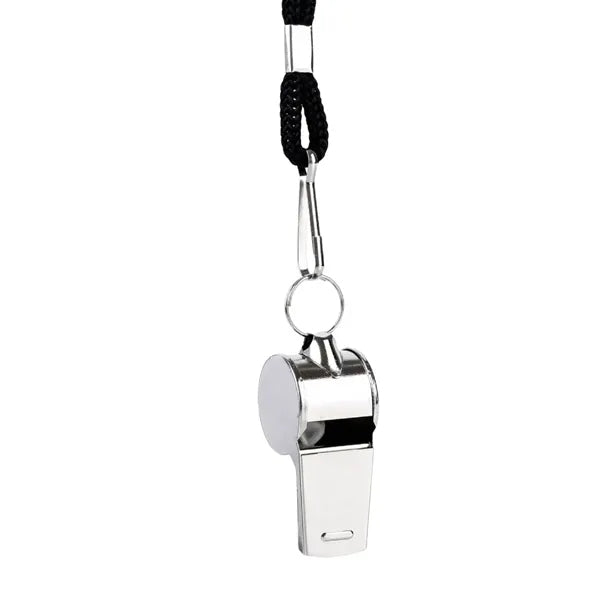 Metal Whistle With Lanyard Coaches Sports Stainless Steel