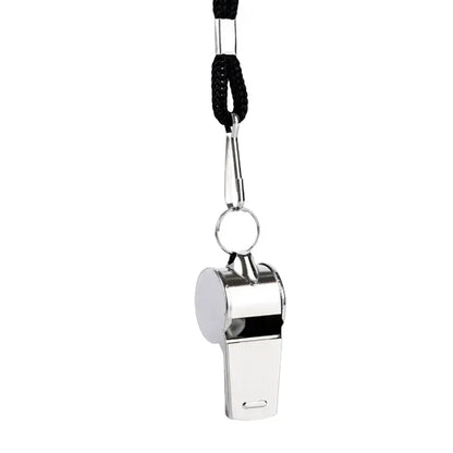 Metal Whistle With Lanyard Coaches Sports Stainless Steel