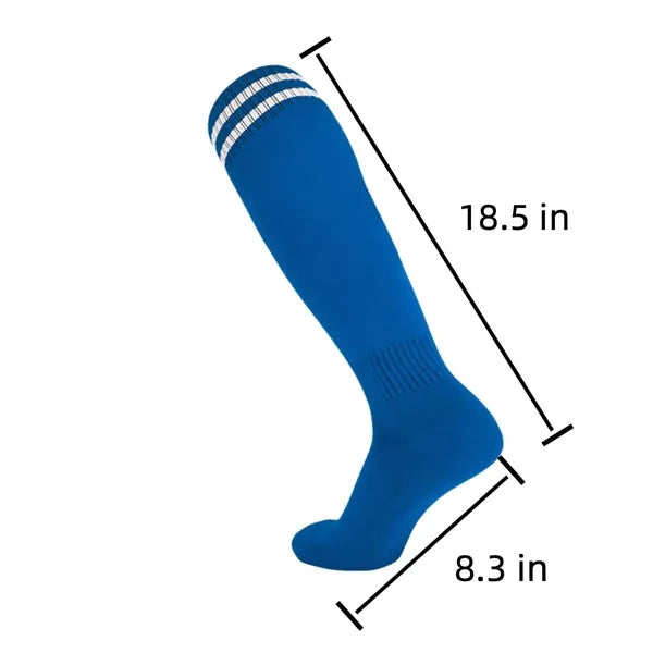 Non Slip Soccer Socks Knee Length Football Baseball Team