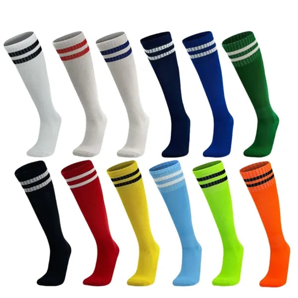 Non Slip Soccer Socks Knee Length Football Baseball Team