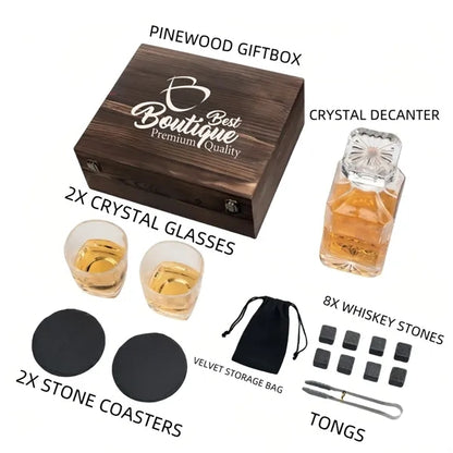 Personalized Whiskey Decanter Gift Set