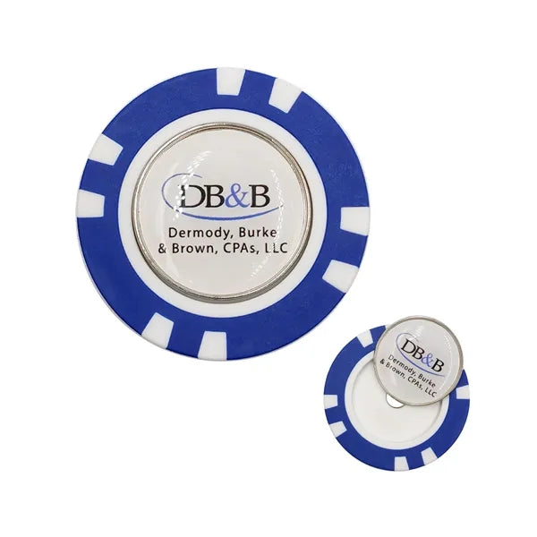 Poker Chip Magnetic Golf Ball Marker