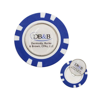 Poker Chip Magnetic Golf Ball Marker