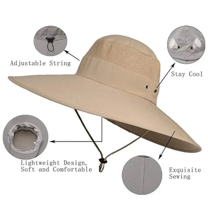 Super Wide Brim Sun Hat for Men Women