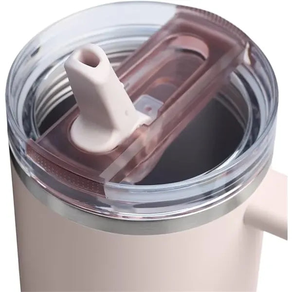 30Oz Flip Straw Tumbler Insulated Stainless Steel Cup