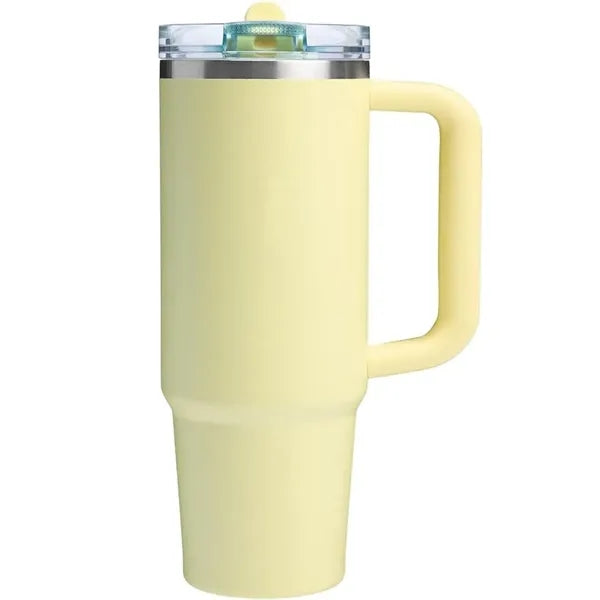 30Oz Flip Straw Tumbler Insulated Stainless Steel Cup