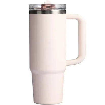 30Oz Flip Straw Tumbler Insulated Stainless Steel Cup
