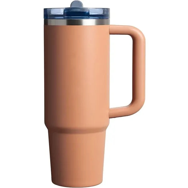 30Oz Flip Straw Tumbler Insulated Stainless Steel Cup