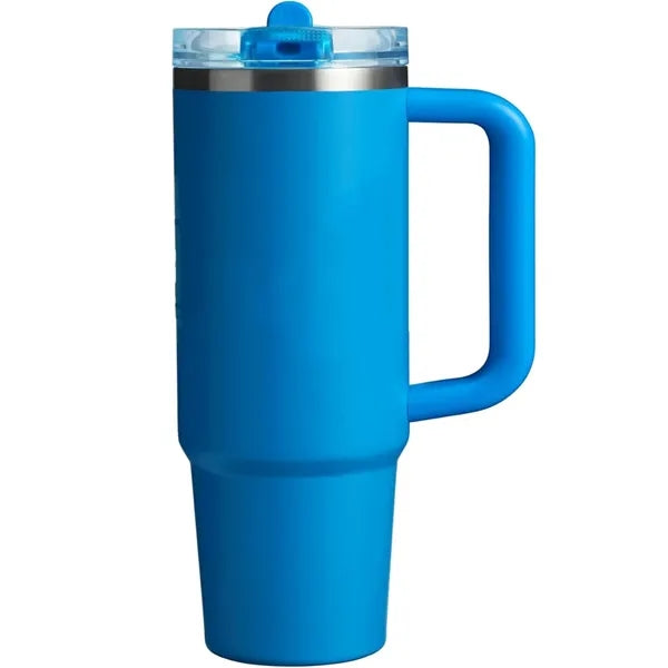 30Oz Flip Straw Tumbler Insulated Stainless Steel Cup
