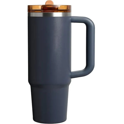 30Oz Flip Straw Tumbler Insulated Stainless Steel Cup
