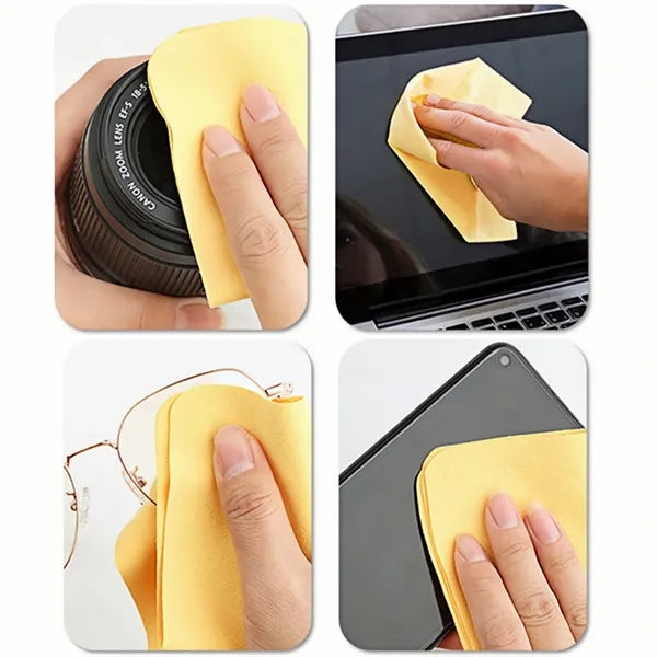 Microfiber Cleaning Cloth In Case for Glasses Lens Screens