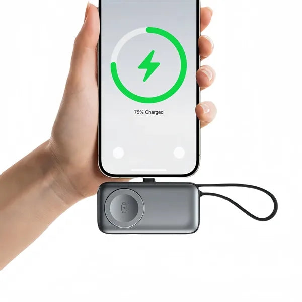 3 In 1 Wireless Magnetic Power Bank For Watch With Stand