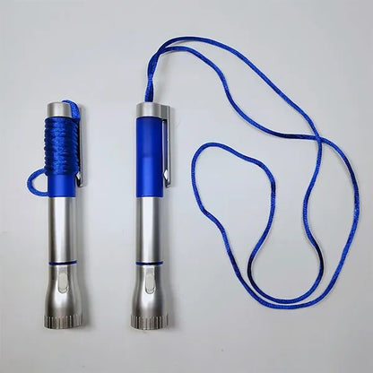 LED Light-Up Black Ink Pen with Necklace