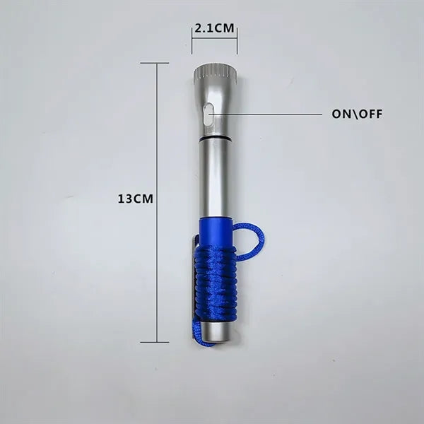 LED Light-Up Black Ink Pen with Necklace