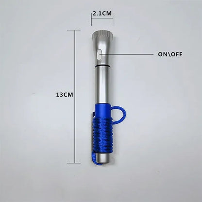 LED Light-Up Black Ink Pen with Necklace