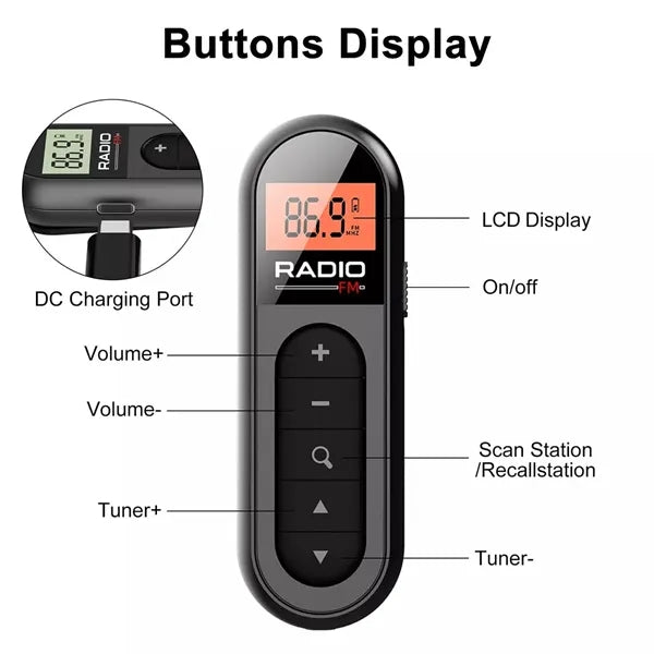 Portable FM Pocket Radio