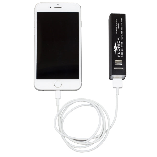 UL Listed Aluminium 2200 mAh Lithium Ion Portable Power Bank