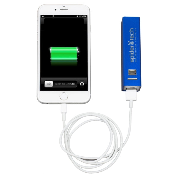 UL Listed Aluminium 2200 mAh Lithium Ion Portable Power Bank