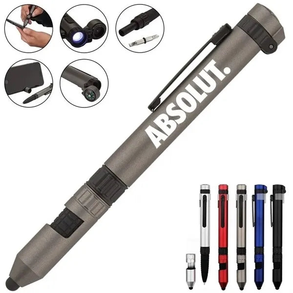Custom Multi Functional Outdoor Tool Pen ( 5.875'' x 0.5'' )
