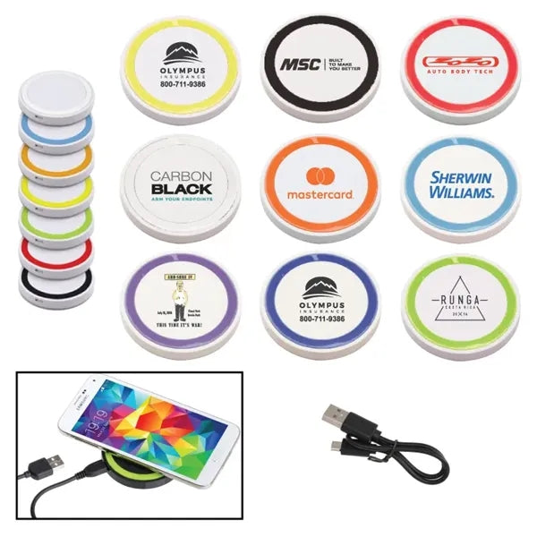 10w White Qi Wireless Puck Smartphone Charging Pad 10 watt
