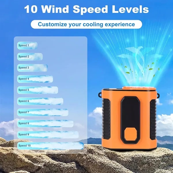 Portable Waist Fan with LED light