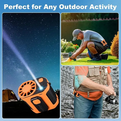 Portable Waist Fan with LED light