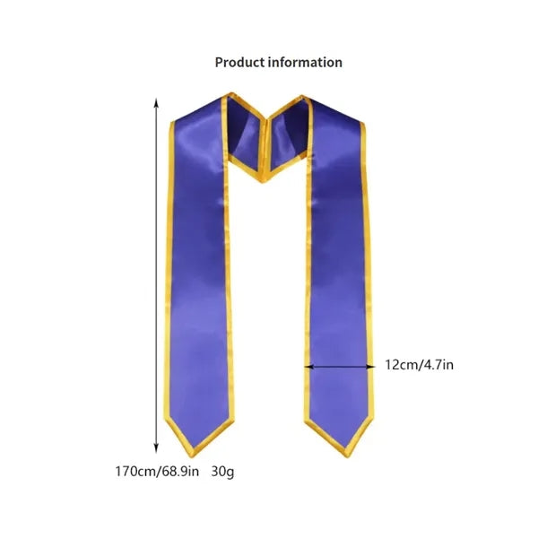 70" Graduation Sash & Shiny Satin