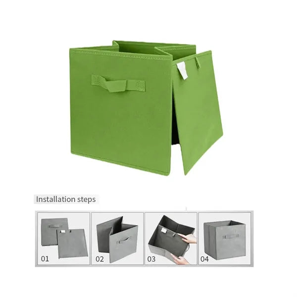 Multiple Colors Foldable Non Woven Fabric Storage Box