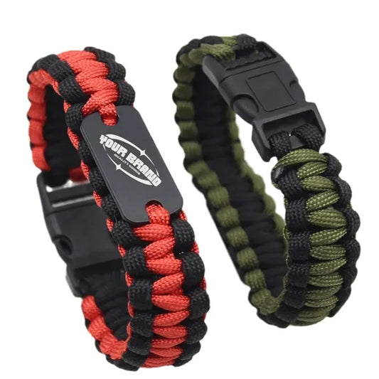 Braided Paracord Bracelet Emergencies Survival Wristband