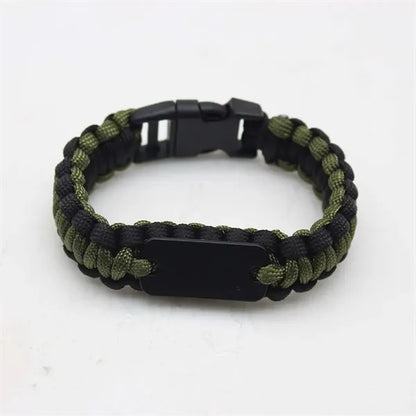 Braided Paracord Bracelet Emergencies Survival Wristband