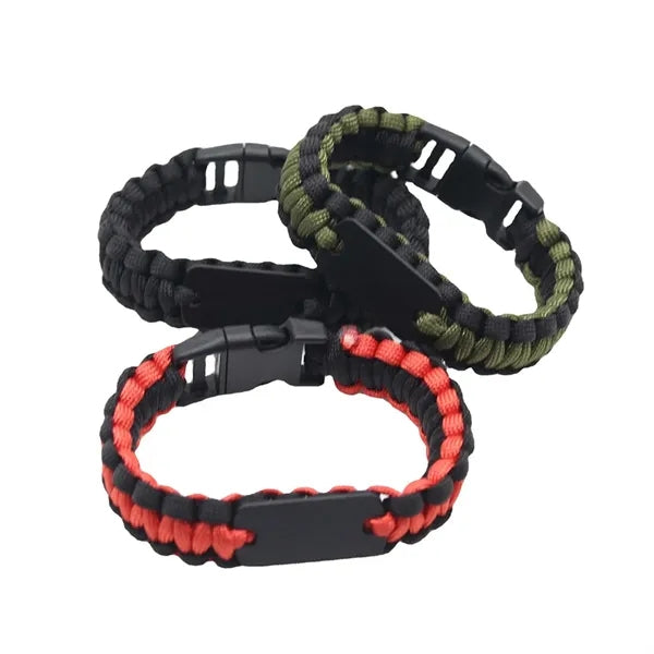 Braided Paracord Bracelet Emergencies Survival Wristband