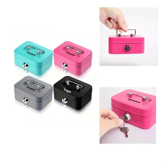 Mini Money Safe Lockable Cash Box With Key