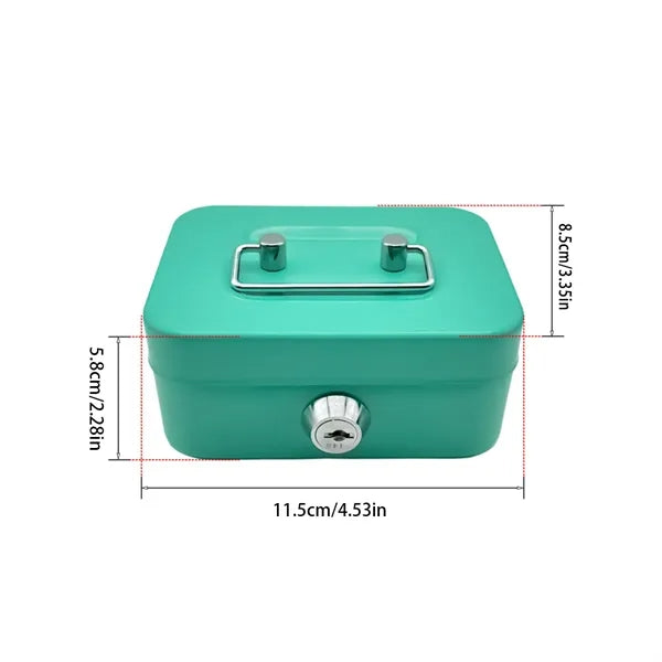 Mini Money Safe Lockable Cash Box With Key
