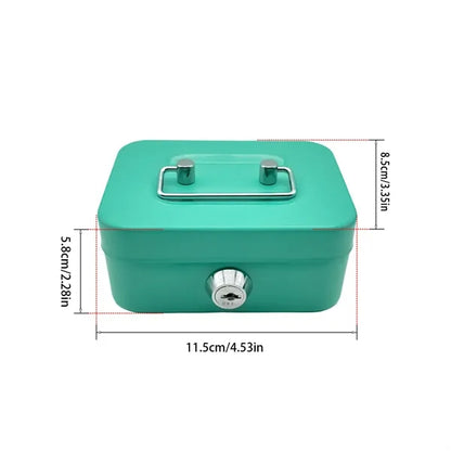 Mini Money Safe Lockable Cash Box With Key