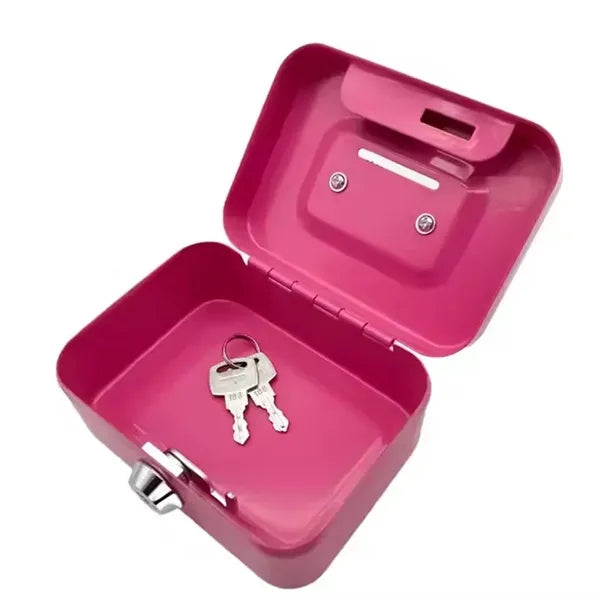 Mini Money Safe Lockable Cash Box With Key