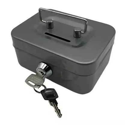 Mini Money Safe Lockable Cash Box With Key