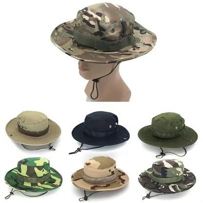 Outdoor Sun-Hats Mesh Wide-Brim Beach Hat W/ Ponytail-Hole