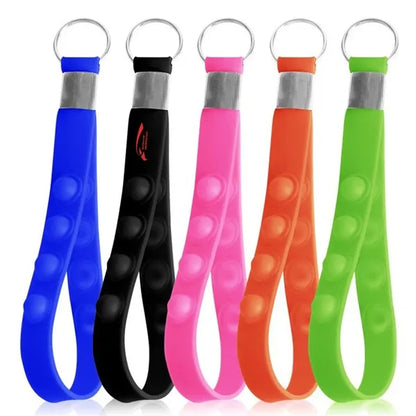 Mini Press Pop Bracelet Silicone Relieve stress Keychain